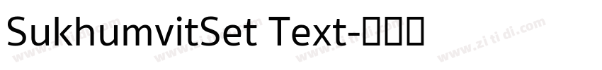 SukhumvitSet Text字体转换 SukhumvitSet Text字体转换